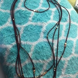 Long necklace! Nice with a black dress